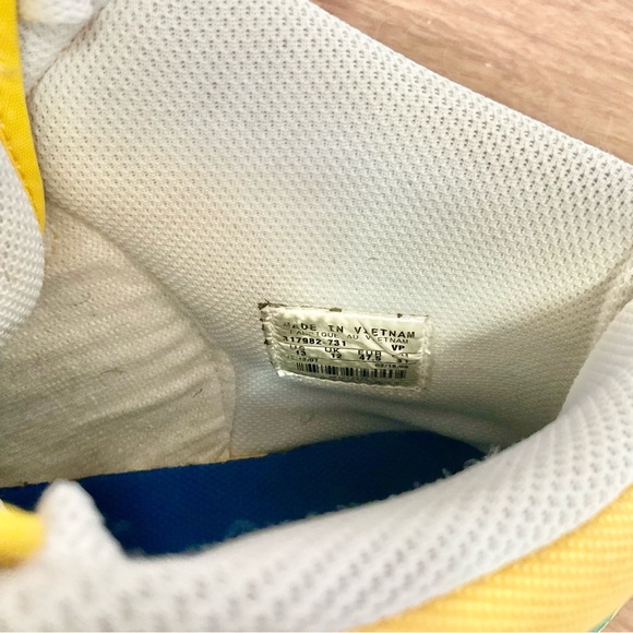 Nike Dunk Hi Top Brazil Sneakers Yellow and Green Laces Men’s Size 13 Streetware - Picture 12 of 13